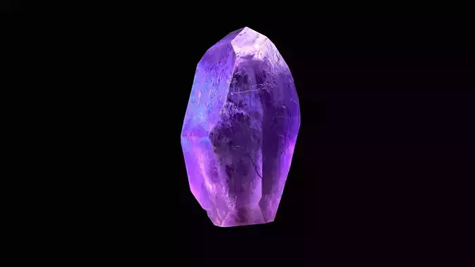 Crystal Low Poly Pbr amethyst