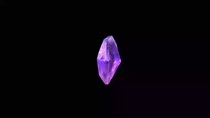 Crystal Low Poly Pbr amethyst