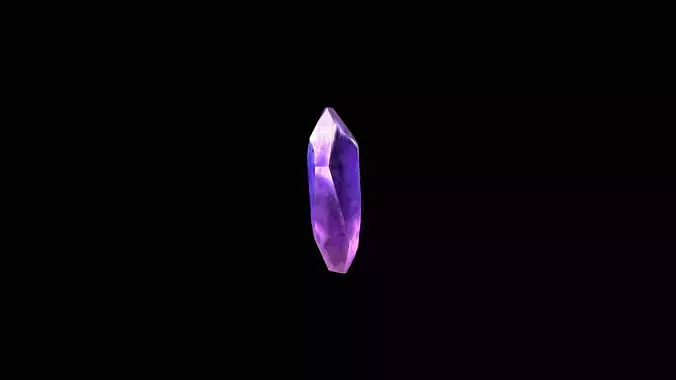 Crystal Low Poly Pbr amethyst