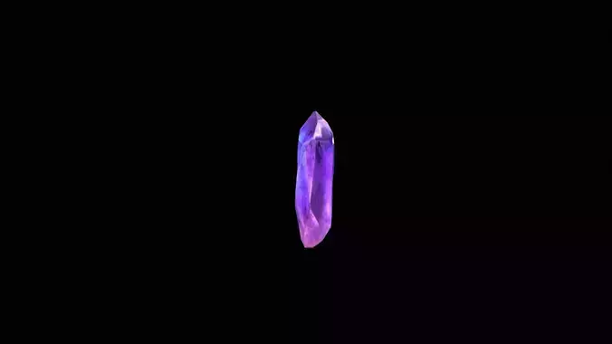 Crystal Low Poly Pbr amethyst