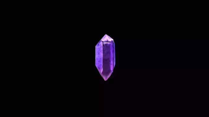 Crystal Low Poly Pbr amethyst