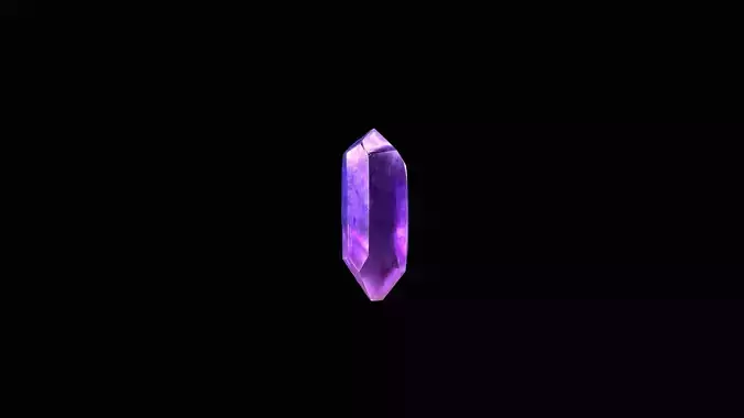 Crystal Low Poly Pbr amethyst