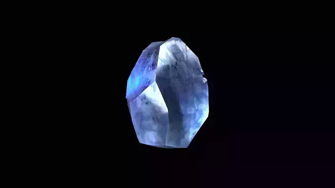 Crystal Low Poly Pbr sapphire
