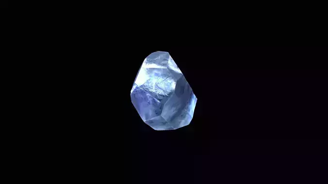 Crystal Low Poly Pbr sapphire