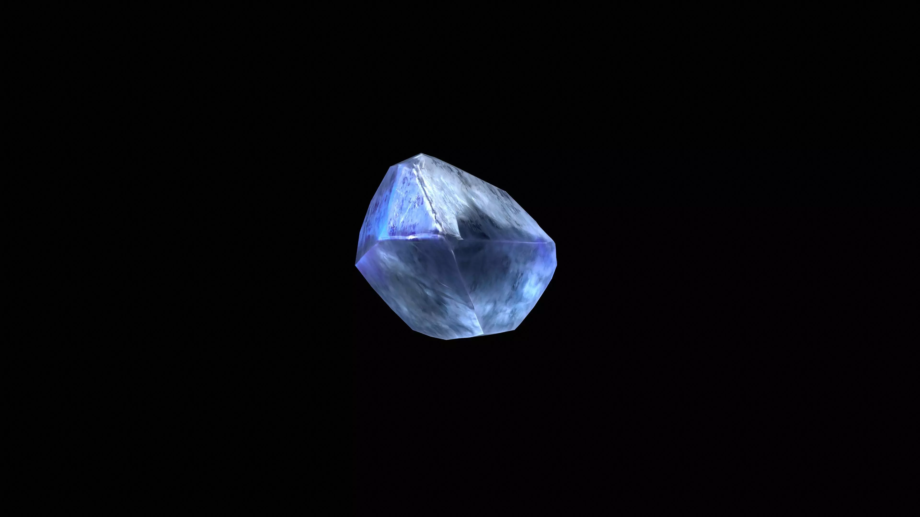 Crystal Low Poly Pbr Low-poly 3D model_0
