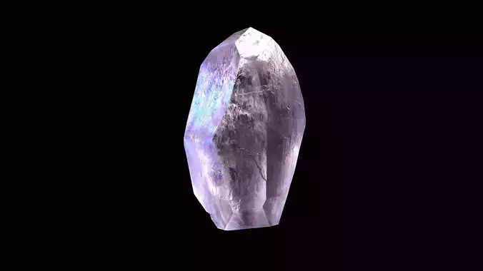 Crystal Low Poly Pbr amethyst
