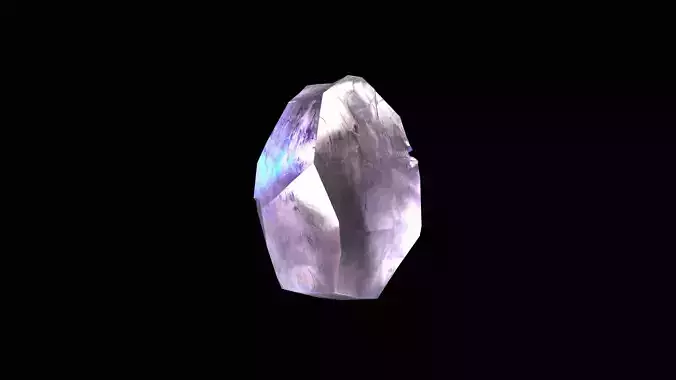 Crystal Low Poly Pbr amethyst