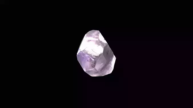 Crystal Low Poly Pbr amethyst
