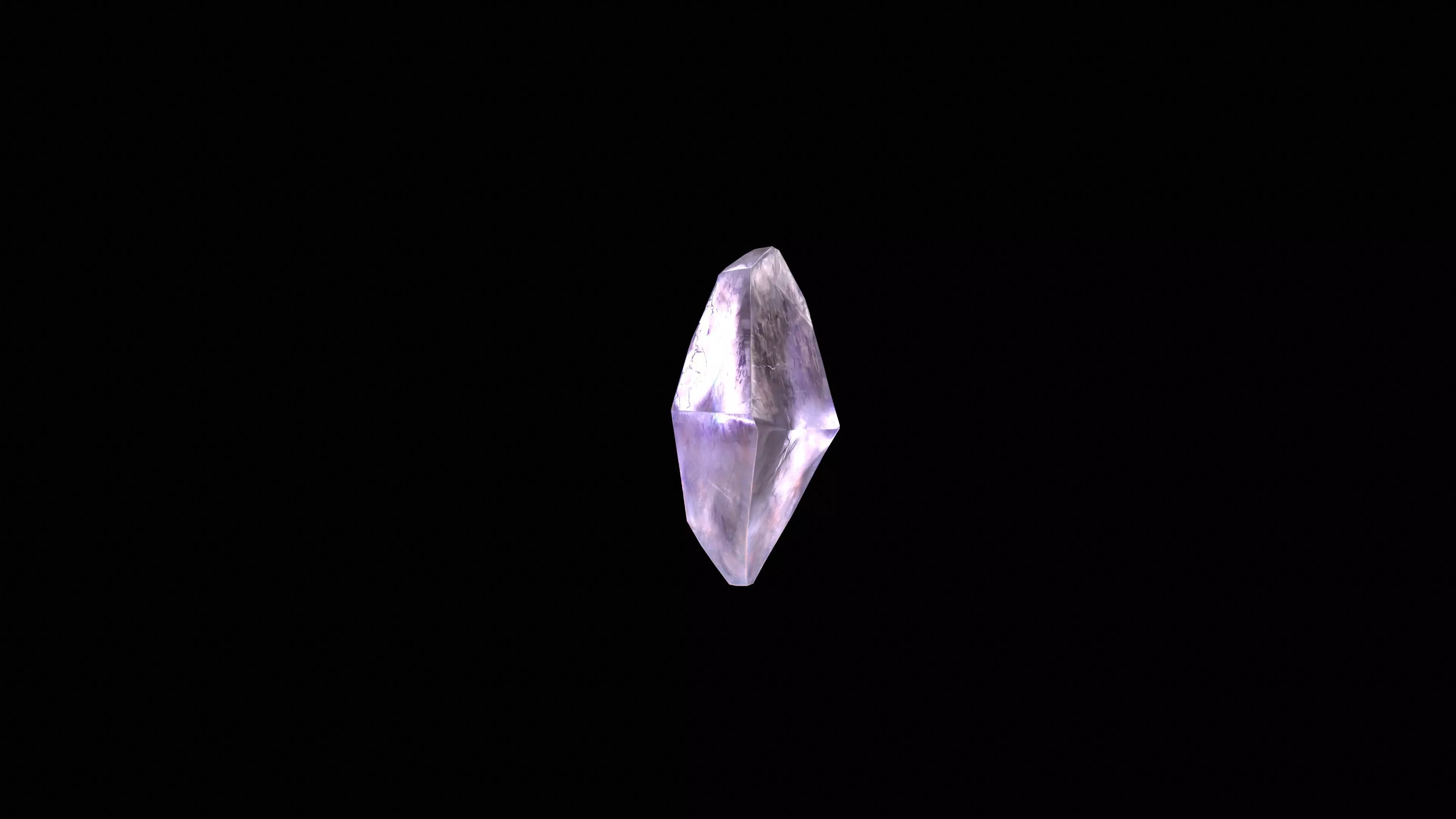 Crystal Low Poly Pbr amethyst Low-poly 3D model_0