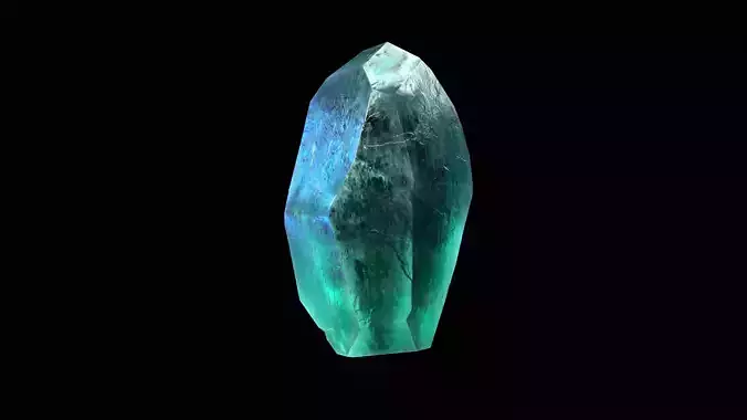 Crystal Low Poly Pbr emerald
