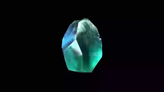Crystal Low Poly Pbr emerald