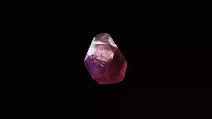 Crystal Low Poly Pbr gemstone