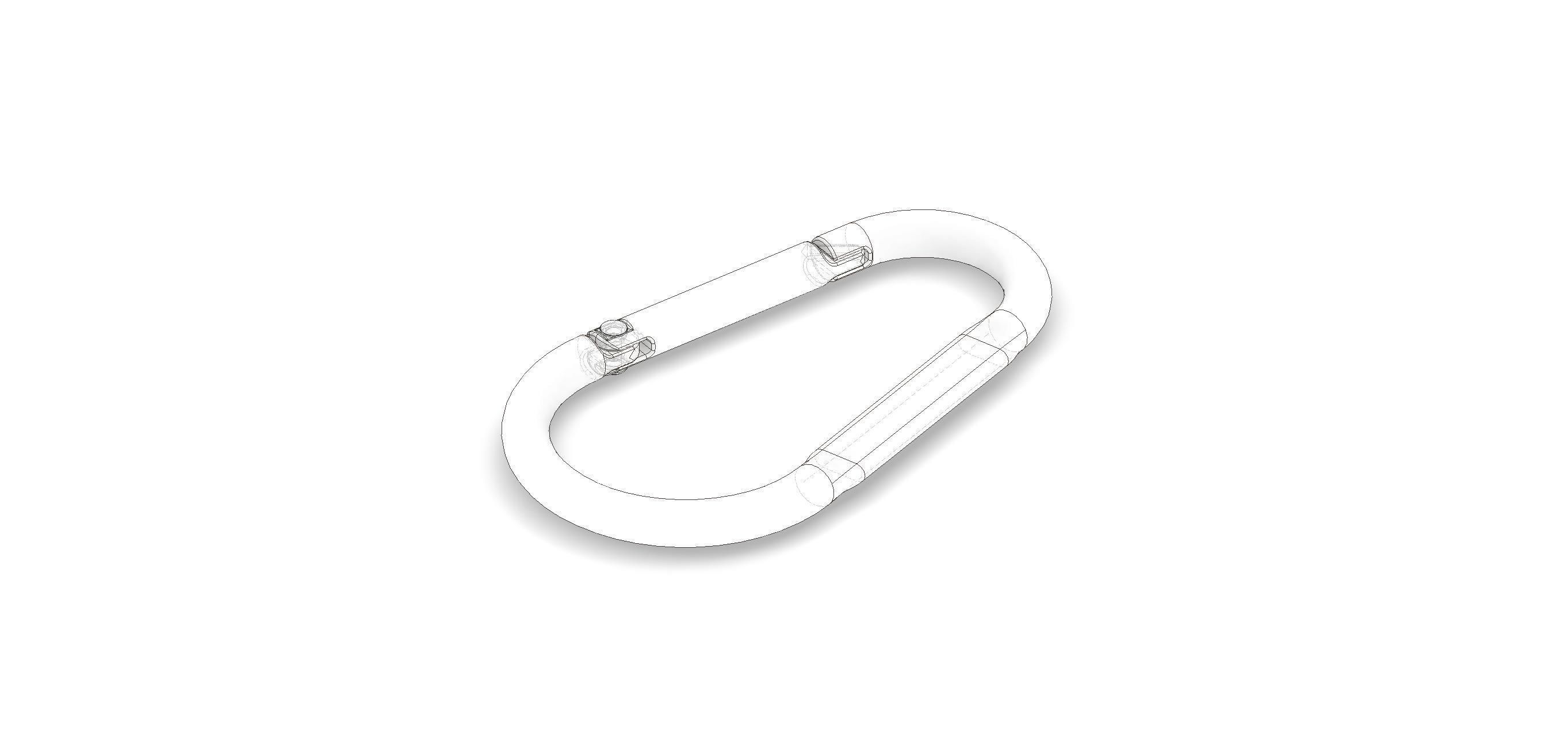 Megapack of carabiners of various designs 3D model_21