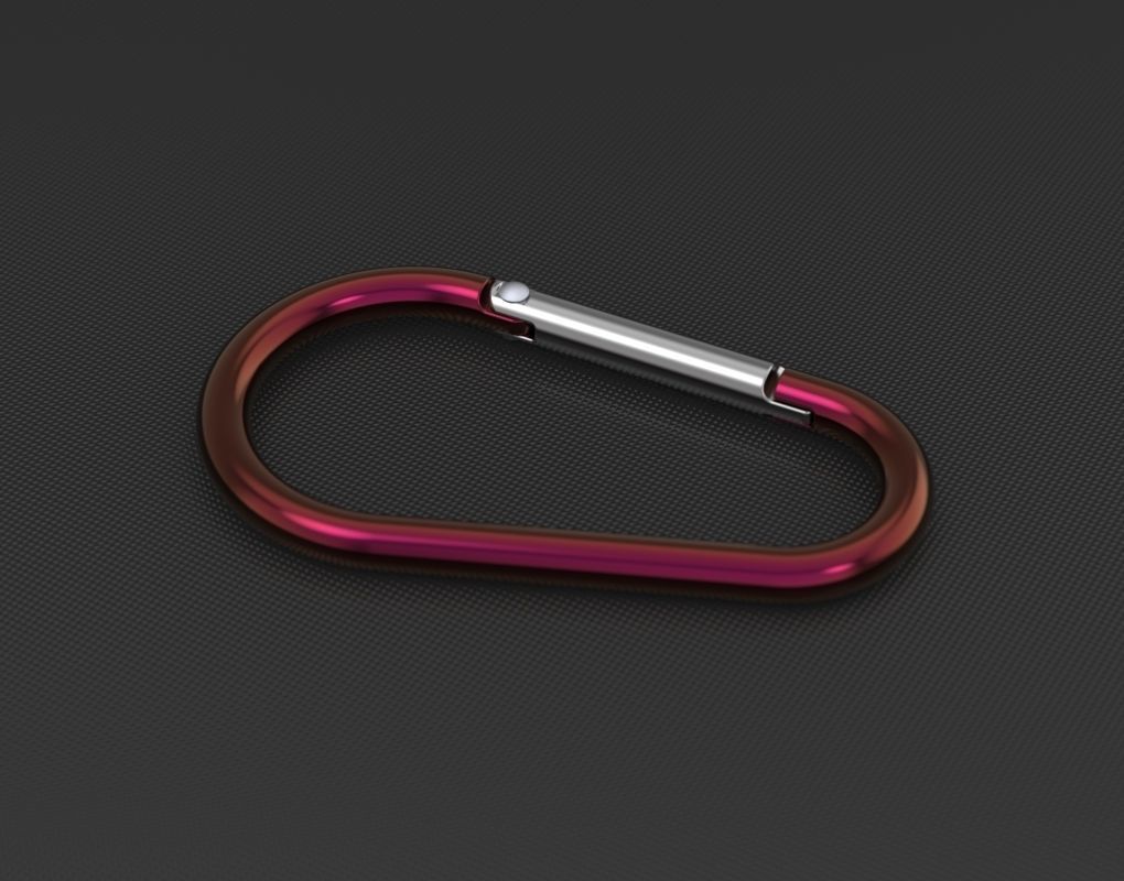 Megapack of carabiners of various designs 3D model_11