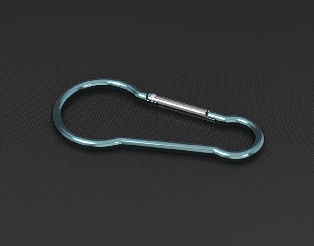 Megapack of carabiners of various designs 3D model_15