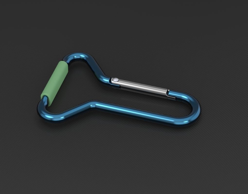 Megapack of carabiners of various designs 3D model_13