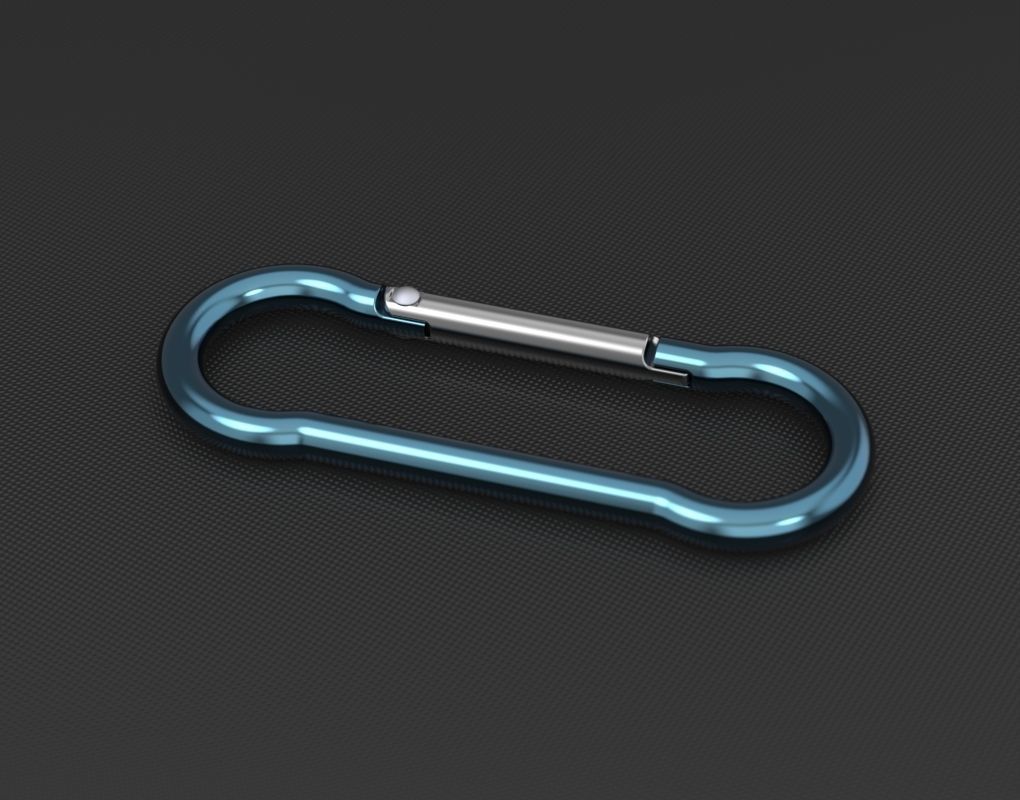 Megapack of carabiners of various designs 3D model_16