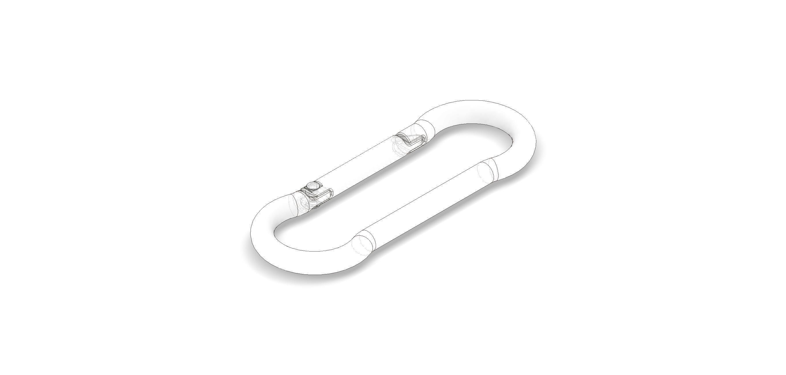 Megapack of carabiners of various designs 3D model_27
