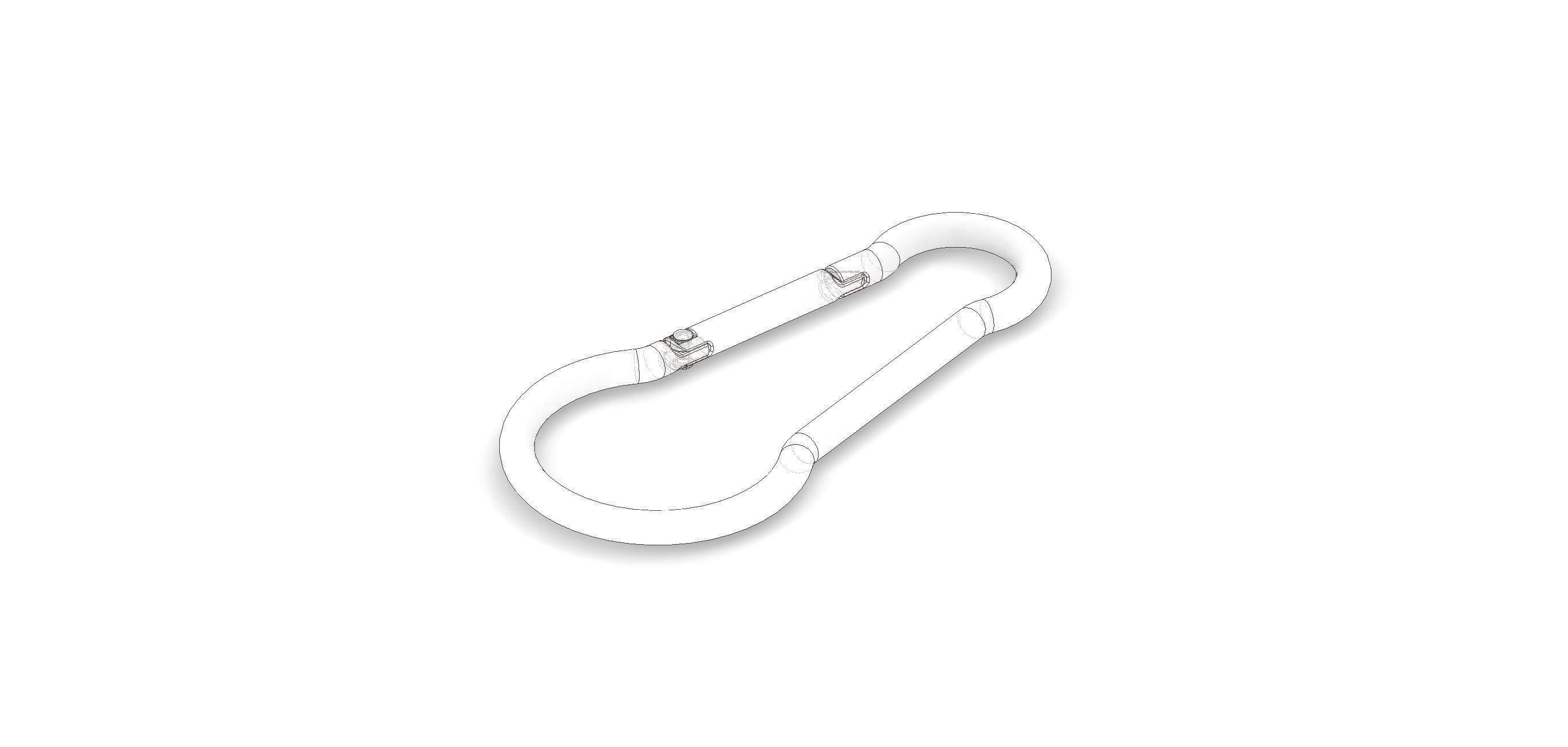 Megapack of carabiners of various designs 3D model_26