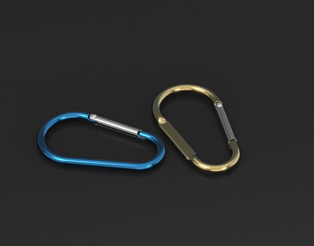 Megapack of carabiners of various designs 3D model_2
