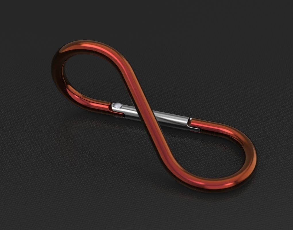 Megapack of carabiners of various designs 3D model_7