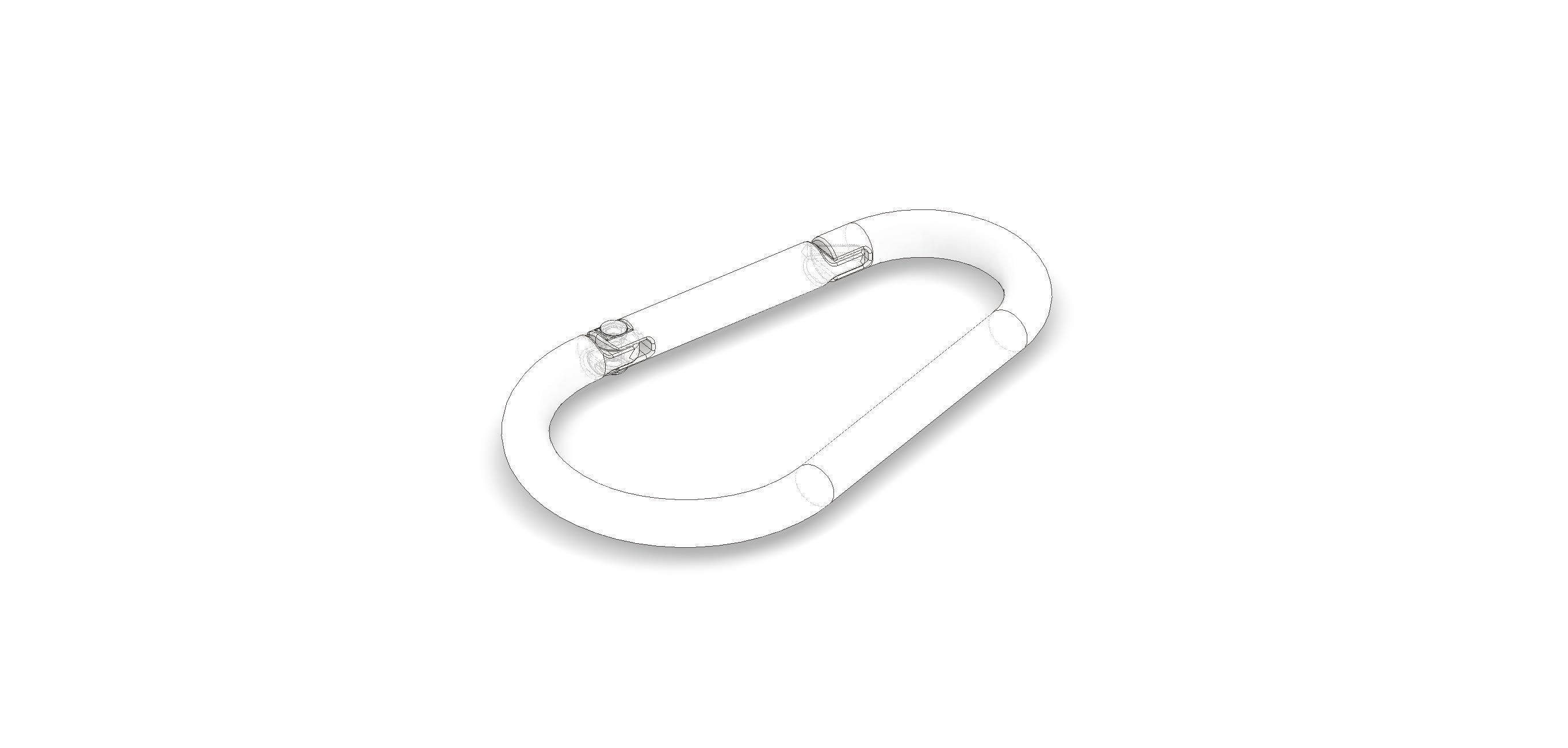 Megapack of carabiners of various designs 3D model_22