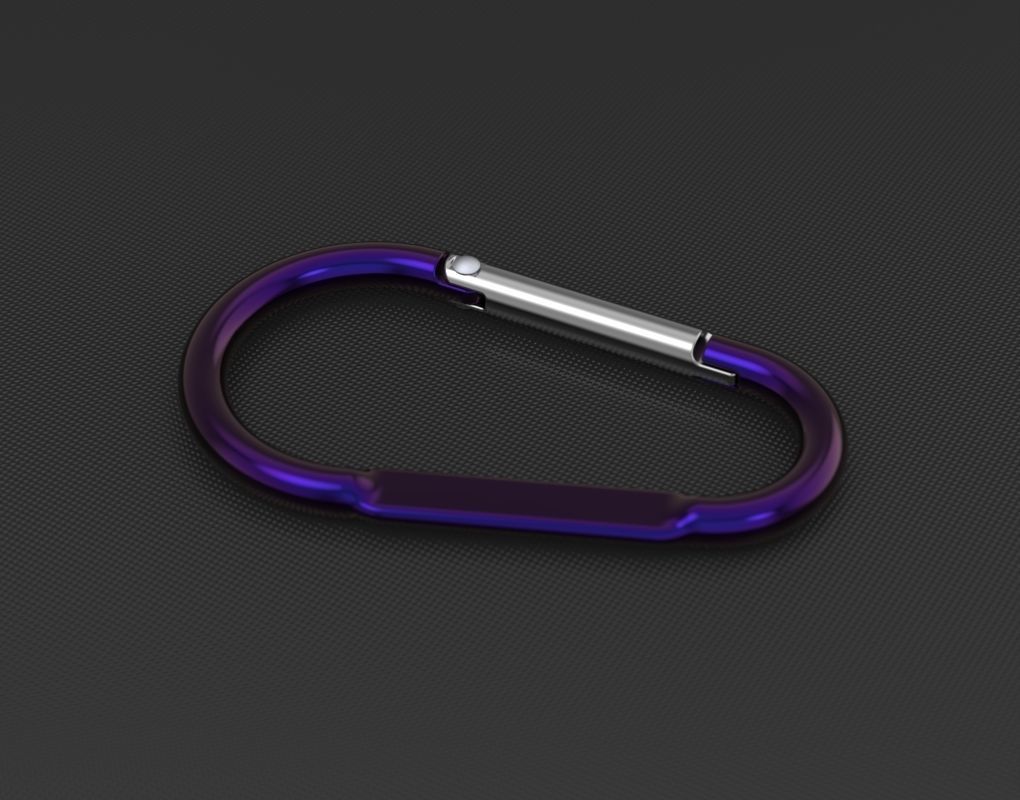 Megapack of carabiners of various designs 3D model_10