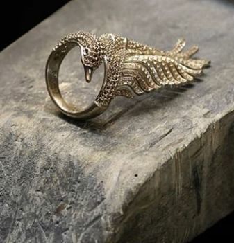swan ring 3D print model_3