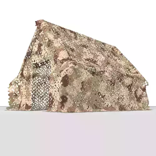 Camouflage netting Low-poly 3D model