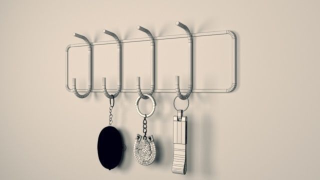 KEY CHAIN HANGER Free 3D model_4