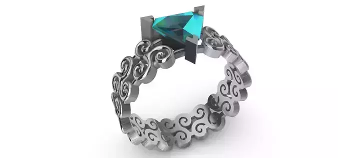 Triskele Ring 3D print model