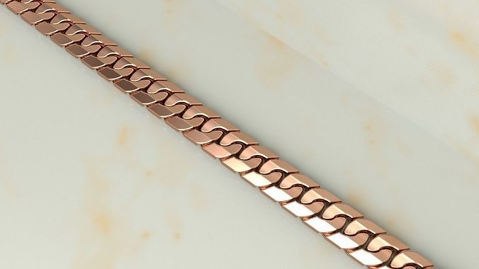 Cuban Edge Chain Link 10 mm Wide 3D print model