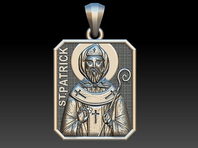 St Patrick pendant 3D print model