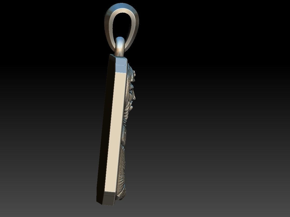 St Patrick pendant 3D print model_5