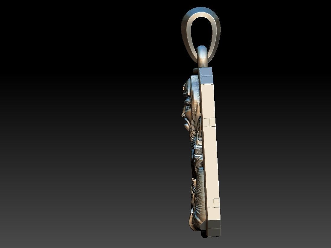 St Patrick pendant 3D print model_9