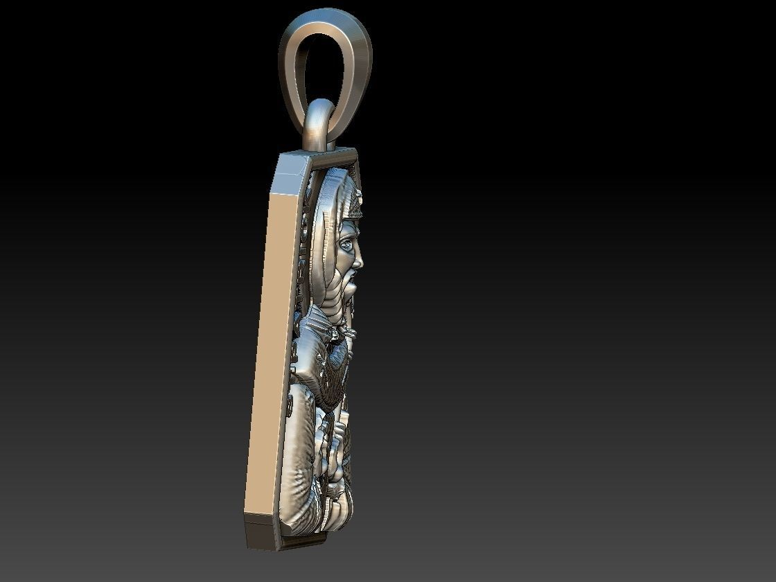 St Patrick pendant 3D print model_4