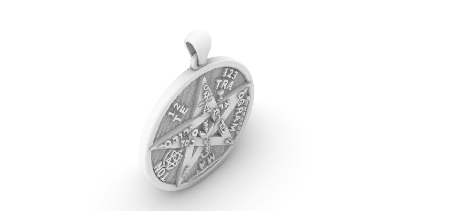 Tetragrammaton - Pentagram 3D print model_24