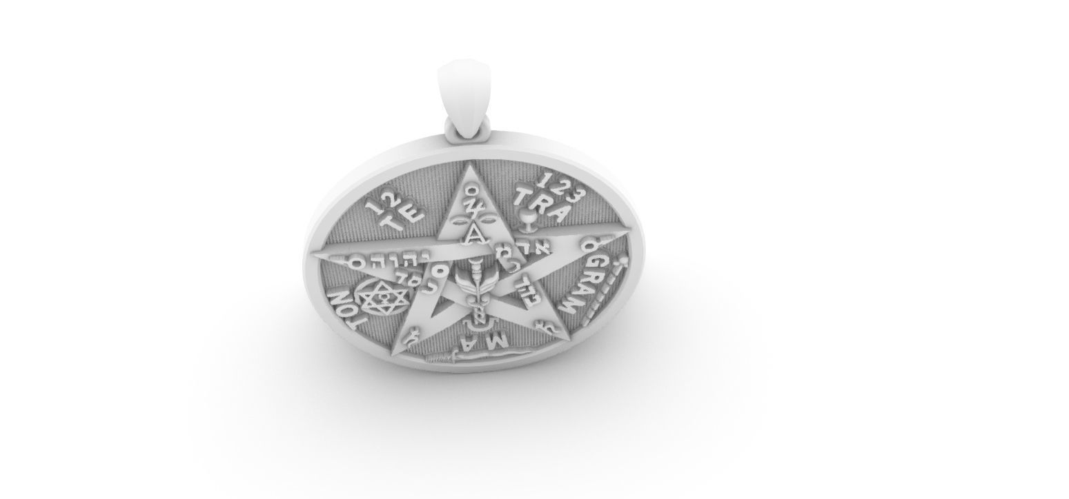 Tetragrammaton - Pentagram 3D print model_27
