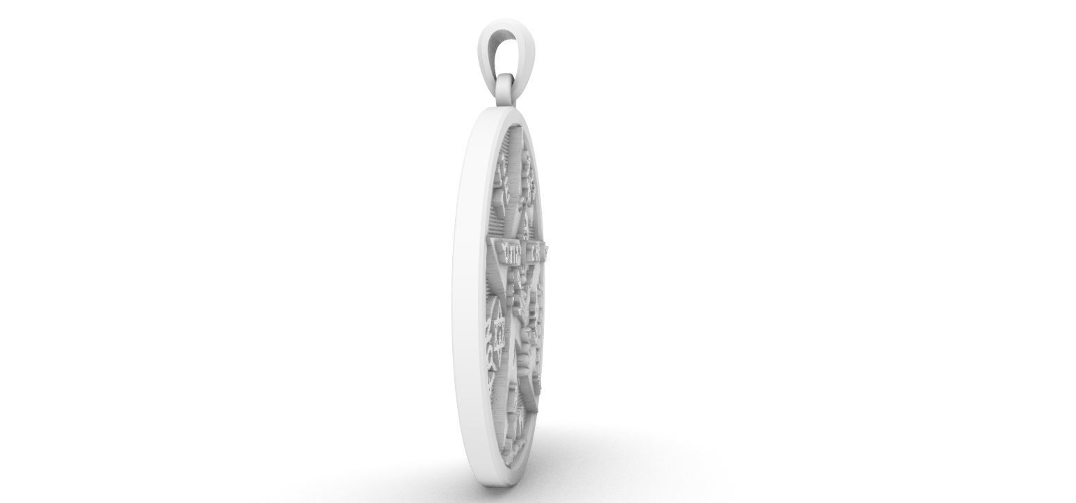 Tetragrammaton - Pentagram 3D print model_8