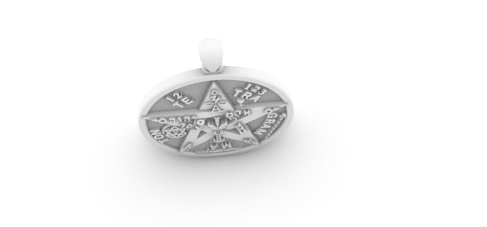 Tetragrammaton - Pentagram 3D print model_23