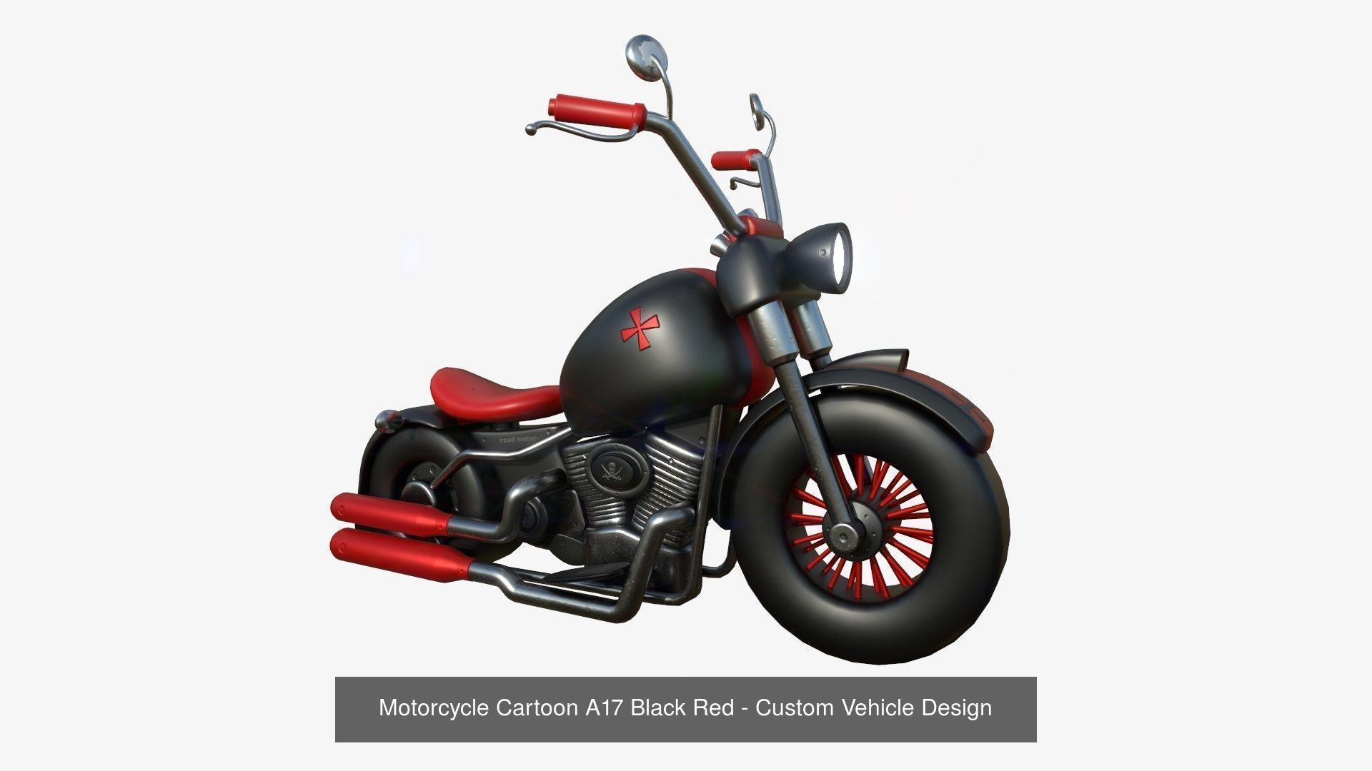 10 Motorcycle Cartoon A Collection - Custom Vehicle Design _7