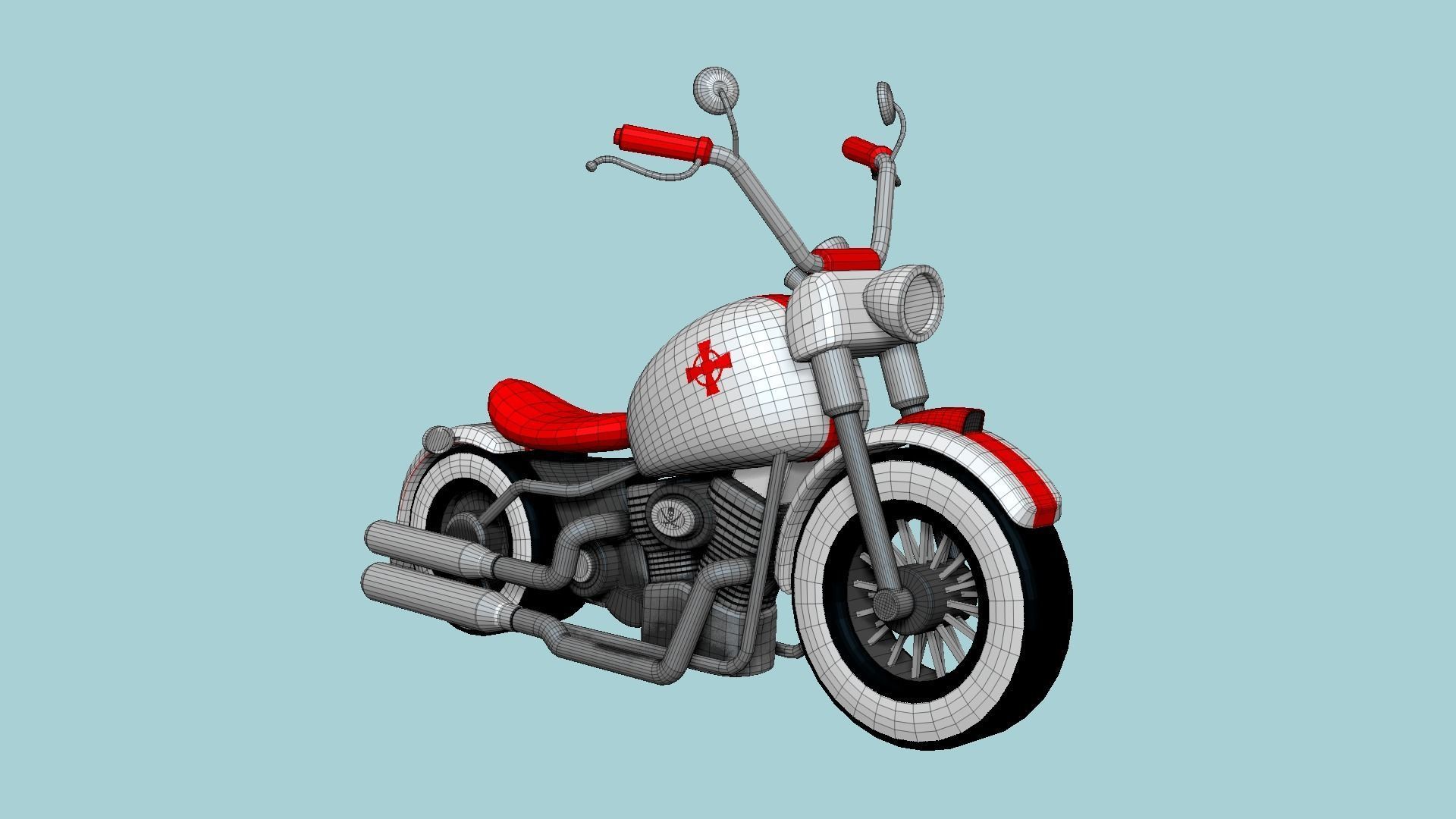 10 Motorcycle Cartoon A Collection - Custom Vehicle Design _66