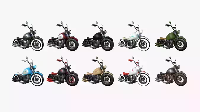 10 Motorcycle Cartoon A Collection - Custom Vehicle Design 