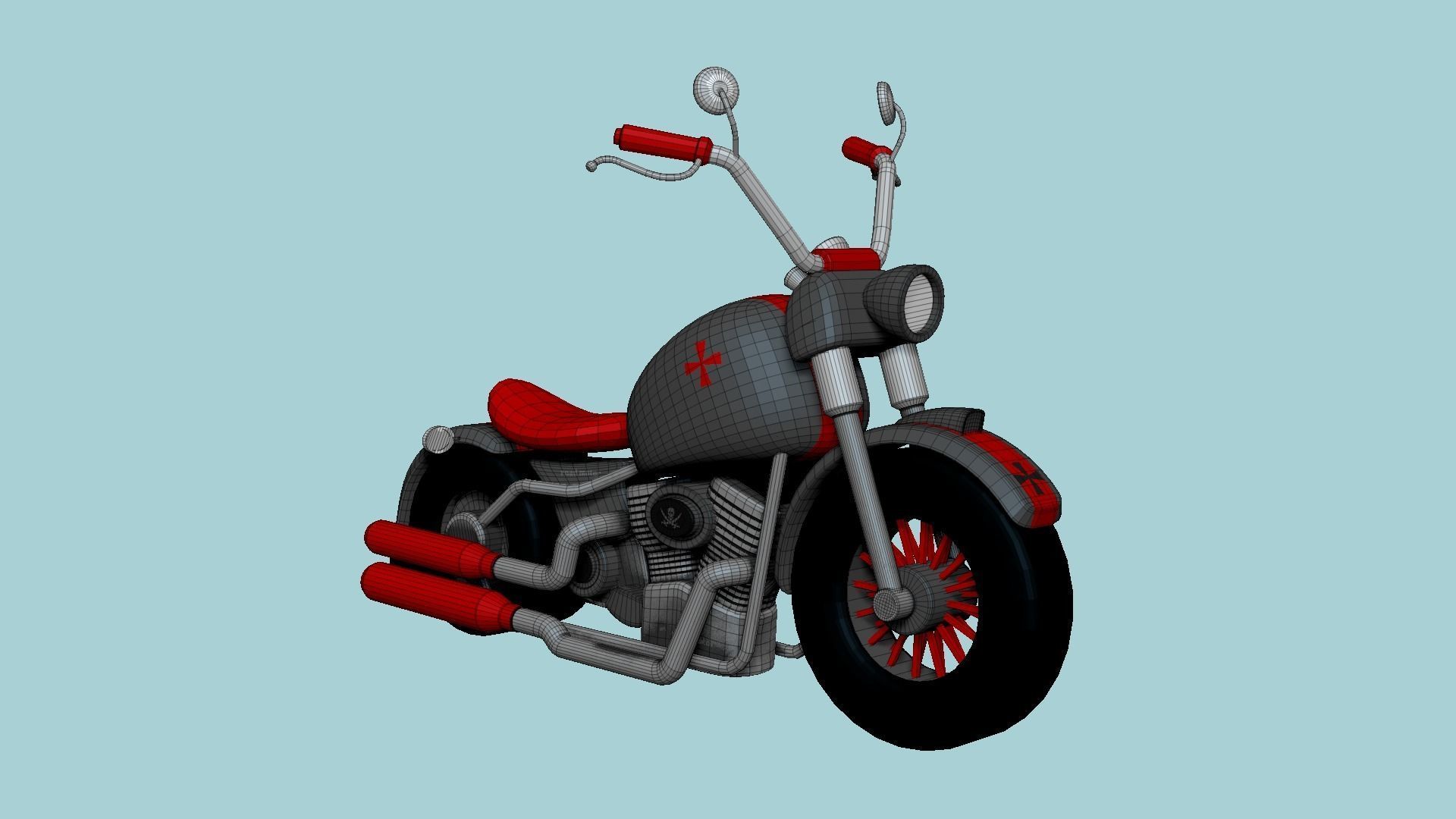 10 Motorcycle Cartoon A Collection - Custom Vehicle Design _83