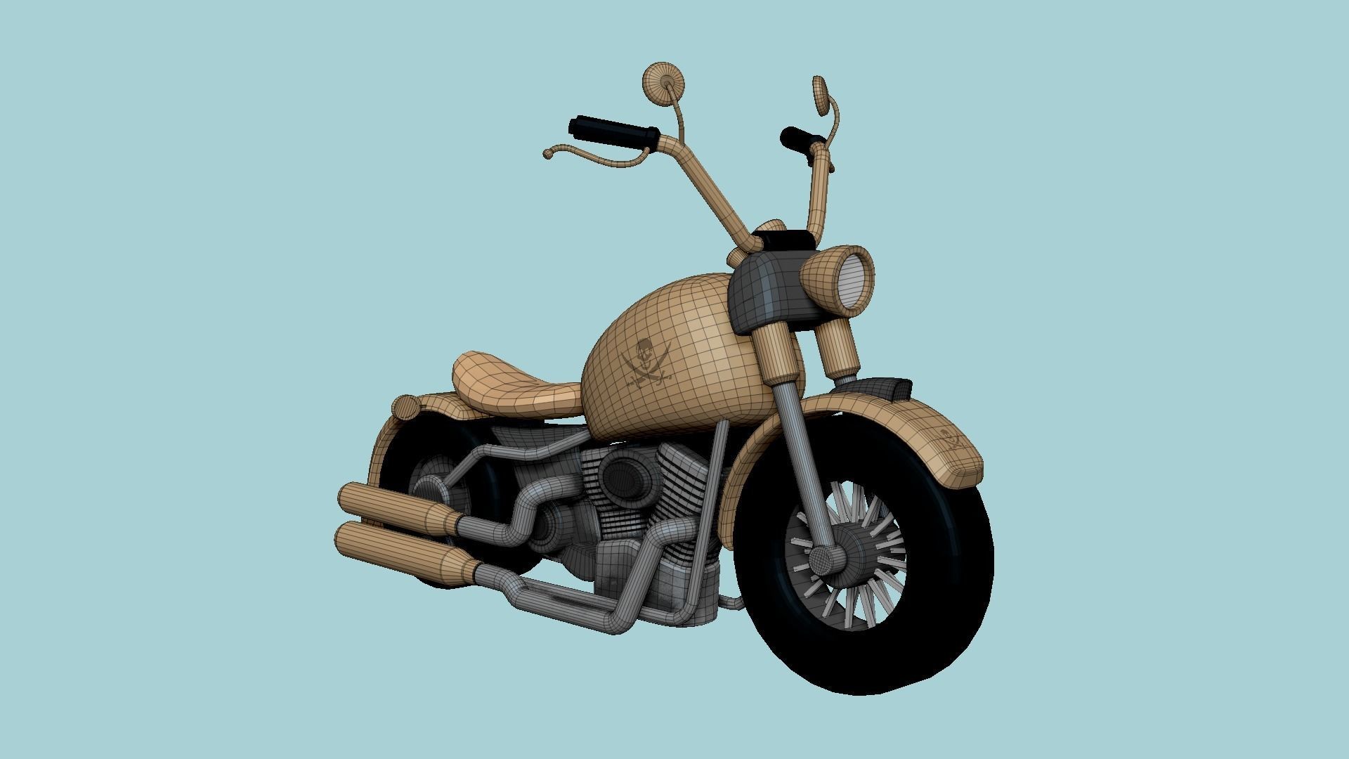 10 Motorcycle Cartoon A Collection - Custom Vehicle Design _65