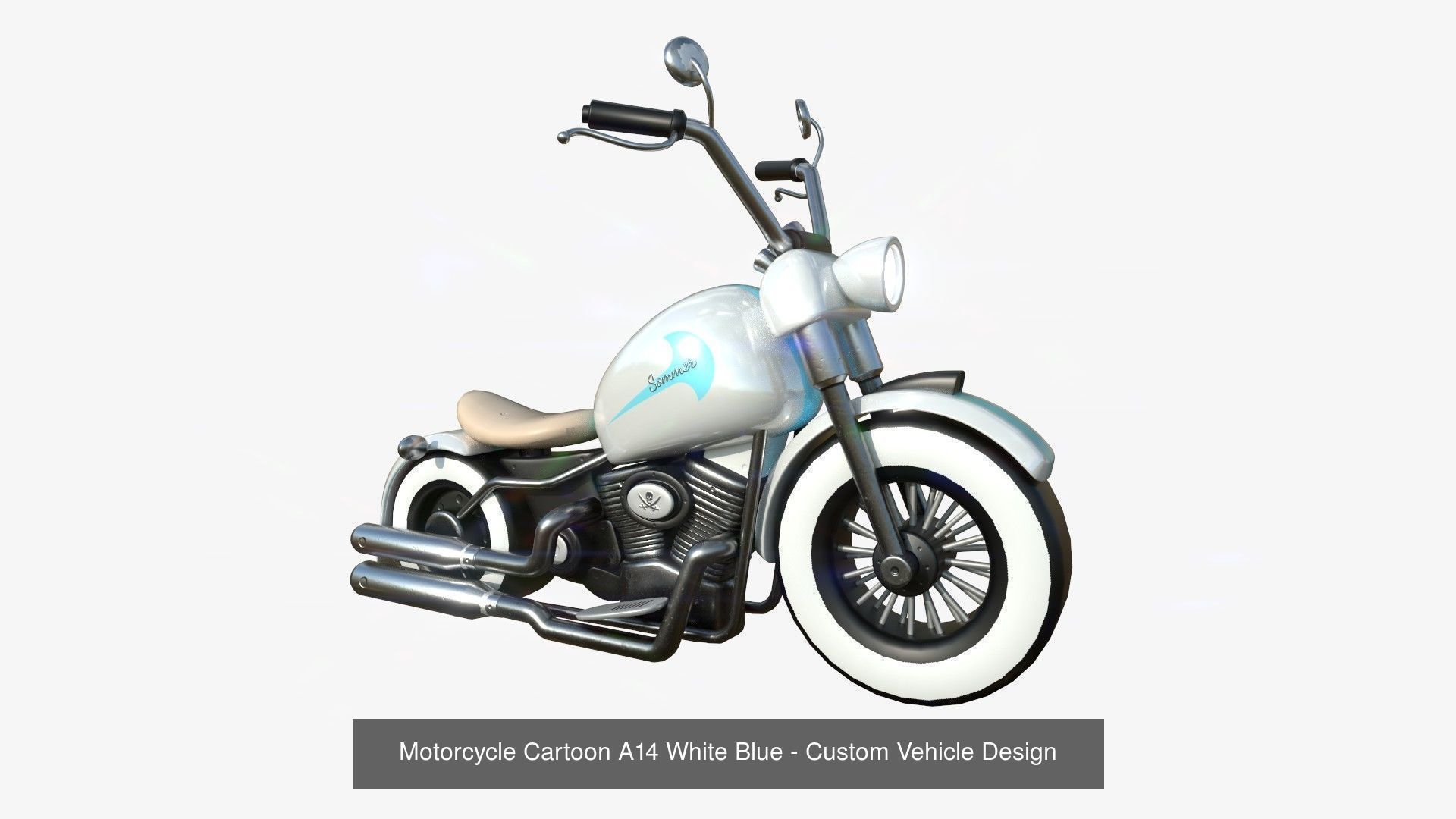 10 Motorcycle Cartoon A Collection - Custom Vehicle Design _4