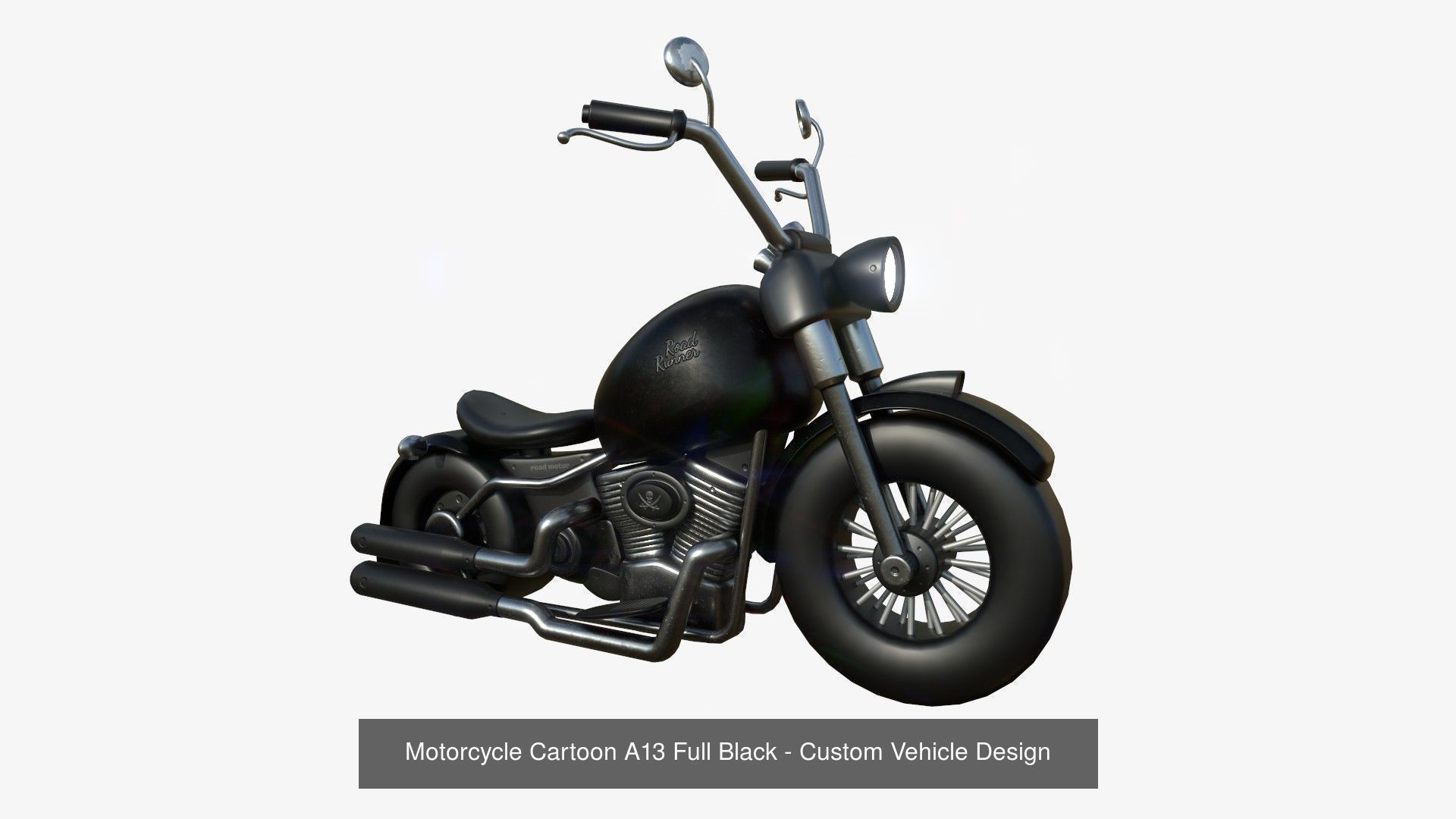 10 Motorcycle Cartoon A Collection - Custom Vehicle Design _3