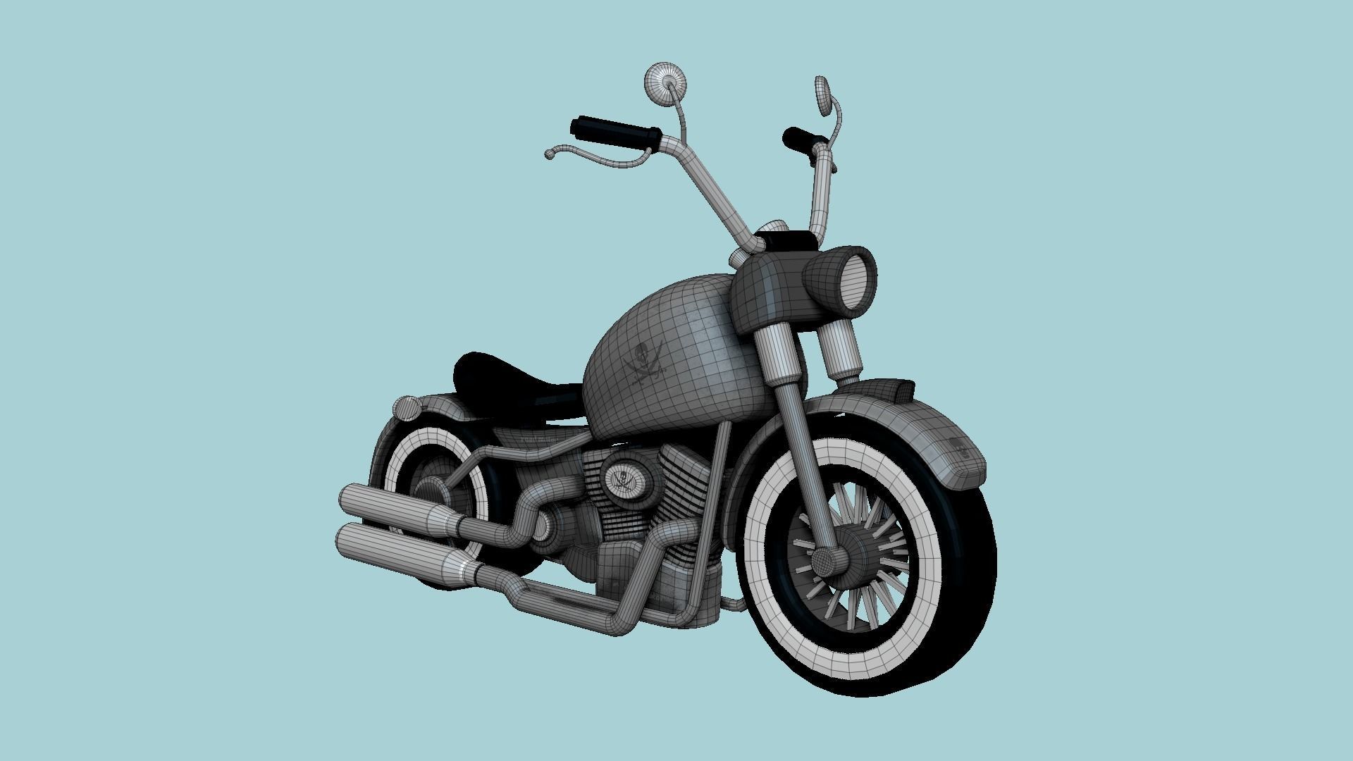 10 Motorcycle Cartoon A Collection - Custom Vehicle Design _67