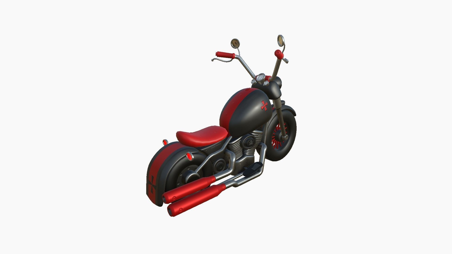 10 Motorcycle Cartoon A Collection - Custom Vehicle Design _62