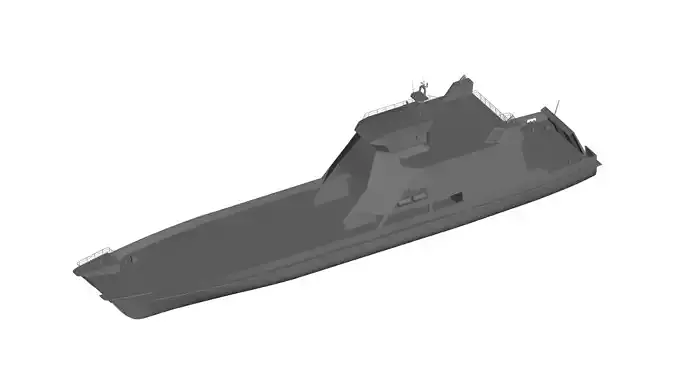 High speed boat 3D model
